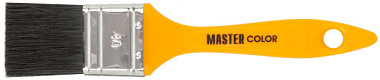 Кисть Master Color флейцевая 70% ПБT/30% чер. натур щетина нерж обжим пл руч 40*13 мм 30-0162***