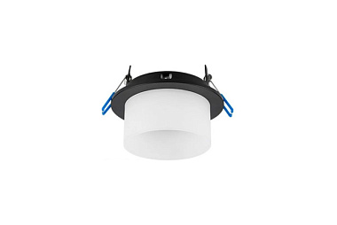 Светильник Ecola GX53 H4 5371 спот встраиваемый черный матовый 110*79 SR531BECB