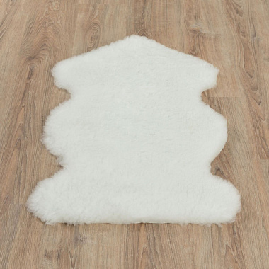 Ковер-шкура Snow 0,55*0,85 м из иск меха белый Т067780*