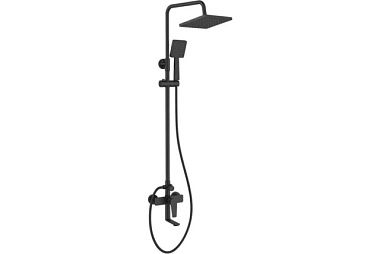 Душевая стойка Tokito Rain с тропическим душем и смесителем TOK-RAI-1014BL***