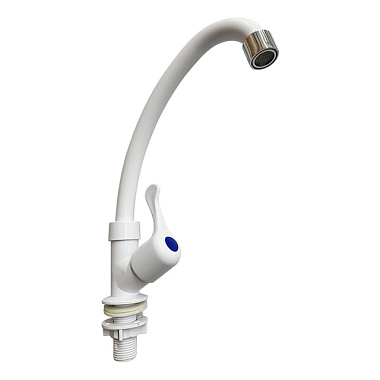 Смеситель Roegen моно ABS 1/2 м/к вентиль белый RV523A