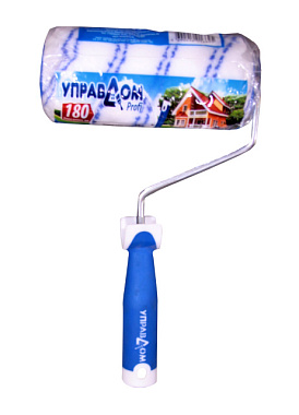 Валик малярный Управдом профи cord-poliester universal с ручкой 180*48*8 мм 0232210-18 