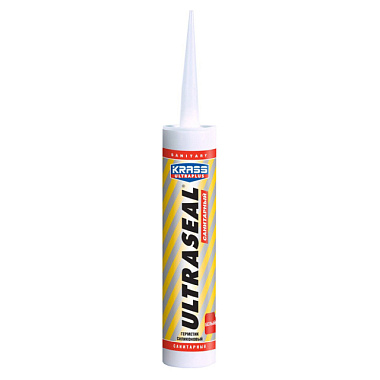 Герметик Krass Ultraseal санитарный силиконовый белый 260 мл 8306701