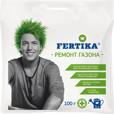 Удобрение Fertika Газонное Ремонт газона NPK 18:18:18 100 г 113655
