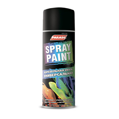 Аэрозоль Parade Spray Paint Эмаль RAL 9005 черный матовый 