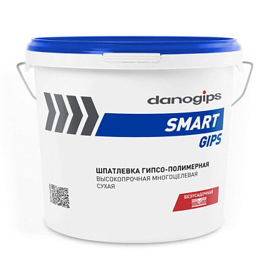 Шпатлевка Danogips SmartGips гипсово-полимерная 4 кг