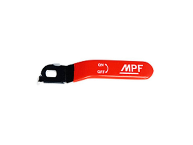 Ручка MPF длинная усиленная, для крана, 1/2" - 3/4", прорезиненная Красная, MP-У ИС.131178