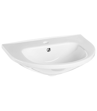 Умывальник Gesso Home de luxe c болтами крепления и сливным хромированным кольцом W101