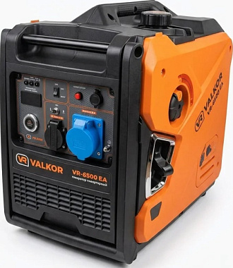 Генератор Valkor VR-6500 EA инверторный закрытый 5,0, 5,5 кВт 220В бак 13 л обмотка медь эл старт