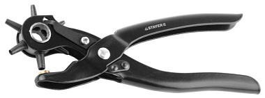 Дырокол Stayer 2-4.5 мм револьверный для кожи 22940