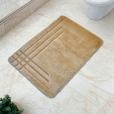 Коврик Dekotex Comfort Linea для в/к кремовый 50*80 см 10 мм DTX.CML.4502-1.50/80-CR