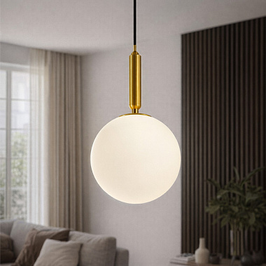 Светильник подвесной MaxLight Cast 1027 1* E27 золотой