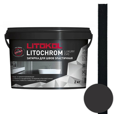 Затирка Litokol Litochrom Evo Lle 145 черный уголь 2 кг