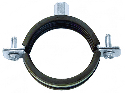 Хомут Omax оцинкованный с гайкой стяжка-винт М10 3", 86-92 мм 1 шт