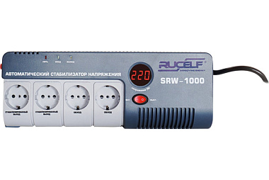 Стабилизатор напряжения Rucelf SRW-1000-D релейный однофазный навесной 1 кВА 9608488