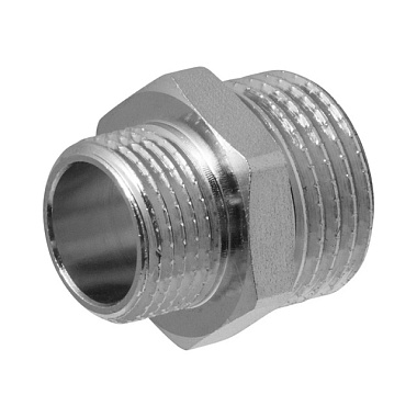 Ниппель-переходник бочонок MPF 1/2"*3/8" н/н MP-У ИС.072172