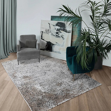 Ковер Matera 1,6*2,3 м L.GREY/BLACK HB HL14A