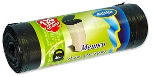 Мешки для мусора Антелла 120 л 10 шт HDPE 22 мкм 70059