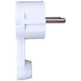 Вилка-невидимка Ecola За шкаф 16А 250 В земля плоская белая AEPL1WEAY