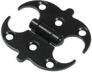 Петля НОЭЗ накладная мебельная черный матовый ПНМ-60-SL 12673