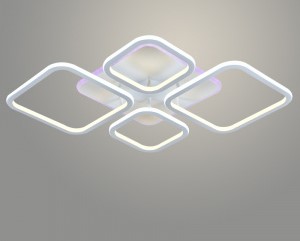 Люстра Росток DK05839/4 PR WT белый 132W+10W LED RGB 3000-6500K d575 ПДУ ИК диммер HN23 988033235