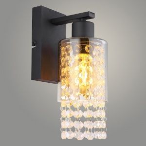 Бра Росток 2305021/1W BK черный/хрусталь 1*40W E27 h270 crst LNX23 988032410