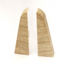 Заглушка Royal для плинтуса ПВХ 270 Дуб светло-серый 76 мм 2шт/уп