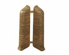 Заглушка Идеал Деконика для плинтуса 211 Дуб рустик 1 пара во флоупак 85 мм