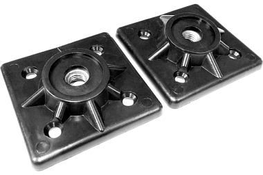 Держатель ножки табурета М10 мм черный 2 шт У8-9809.Ч