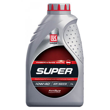 Масло Лукойл моторное супер п/синт SG/CD 1 л 10W40 8775