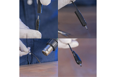 Трубка термоусадка Rexant ТУТ набор №7 клеевая (3:1) 10см/7шт 3/1_6/2_9/3_12/4  29-0107