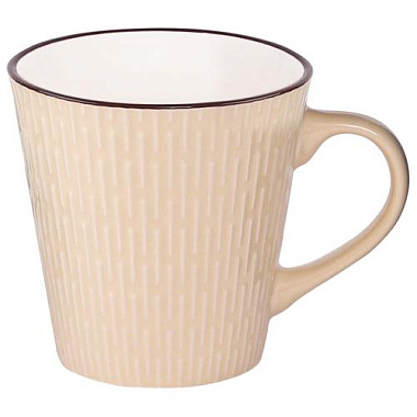 Кружка Appetite Шарм 3 конус фарфор 340 мл WWSHARM340-3