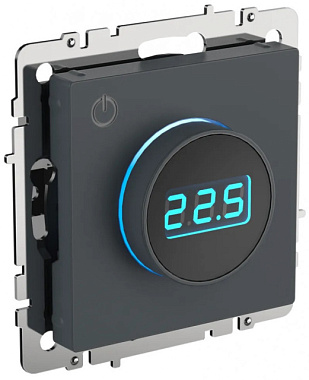 Термостат IEK Brite ТС10-1-БрМ электронный с индикацией маренго BR-RT11-K35