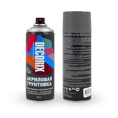 Аэрозоль Decorix грунтовка аэрозольная бесцветная 520 мл 0108-31 DX