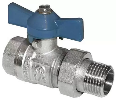 Кран шаровый Aqualink с полусгоном американкой 1/2" бант MP-У ИС.080040