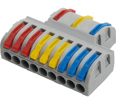 Клемма Stekker для фазных проводников 3 конт гр 0,08-2,5/4 мм 1вв/3выв 250 V 32A LD222-428 39500