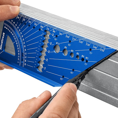 Угольник Зубр Профессионал многофункциональный 7-в-1 34399