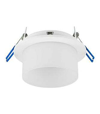 Светильник Ecola GX53 H4 5371 спот встраиваемый черный матовый 110*79 SR531BECB