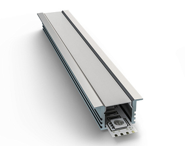 Профиль Apeyron алюминиевый врезной 12 мм глубокий для светодиодной ленты 2 м инд. упак. 08-12 