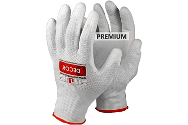 Перчатки Decor Premium прорезиненные XL 507-003