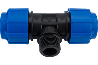 Тройник Политэк ТПК-Аква с наружной резьбой ф32х1"х32 51320132***