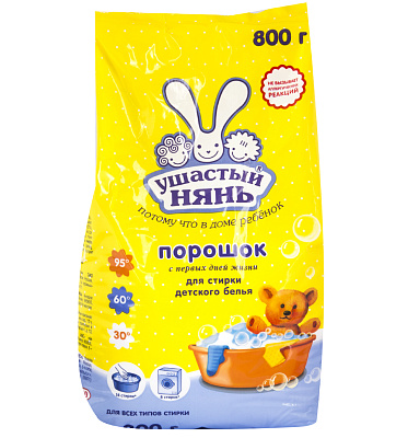 Синтетическое моющее средство Ушастый нянь детский 800 г