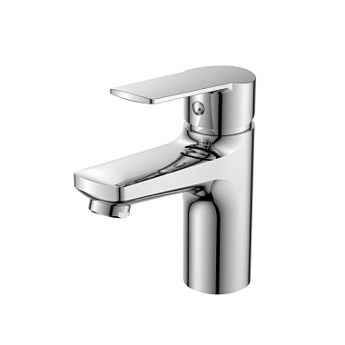 Смеситель Decoroom для умывальника одноручный монолитный хром DR22011