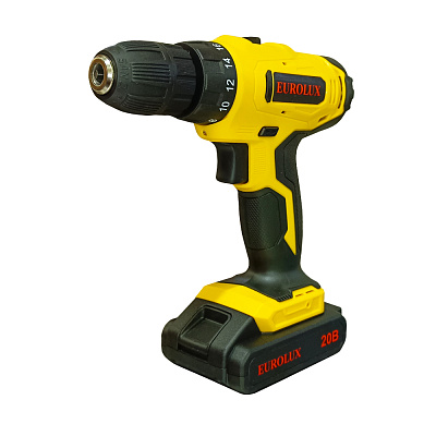 Дрель-шуруповерт аккумуляторная Eurolux ДА-20/2Li 72/14/52