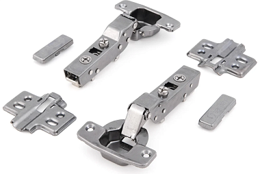 Петля Samet Master Black со встроенным доводчиком изгиб 9 мм 48AX саморез СТ-00001593