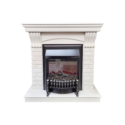 Каминокомплект Real Flame Jazz STD/EUG WT+ Fobos LUX BL