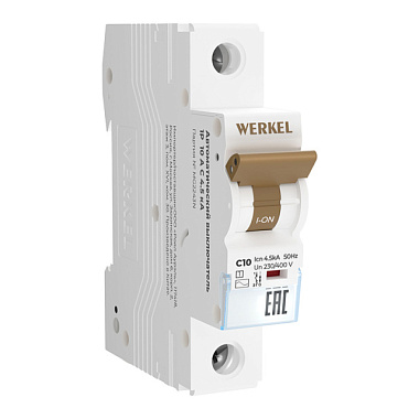 Выключатель Werkel автоматический 1P 10 A C 4,5 kА W901P104