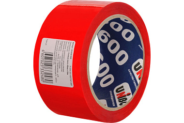 Клейкая лента Unibob 600 красная 48 мм*66 м 28720