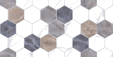 Плитка настенная Тянь-Шань Керамик Дамон Декор Гексагон 30*60 см 1,8 м2 TP3628H ***