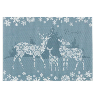 Салфетка Новогодняя на стол Доляна Winter ПВХ 40*29 см 6851510